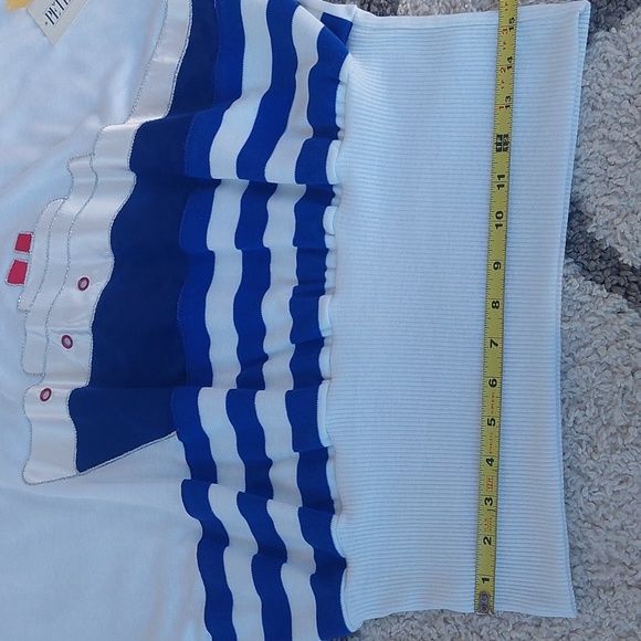 Peter Popovitch Vintge Top White with Boat Applica and Mesh Feature Size Med NWT - Picture 8 of 8